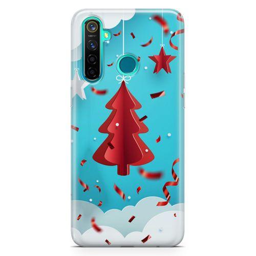 Realme 5 Pro Kılıf Yılbaşı Hediyesi Arka Kapak Koruma Desenli Full Koruyucu