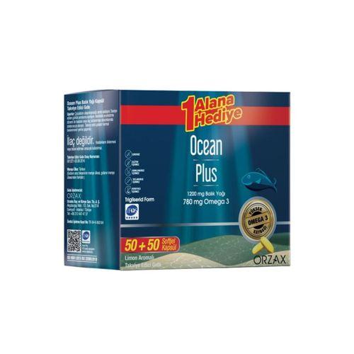 ORZAX Ocean Plus 1200 mg 50+50 Softjel - 1 Alana 1 Bedava
