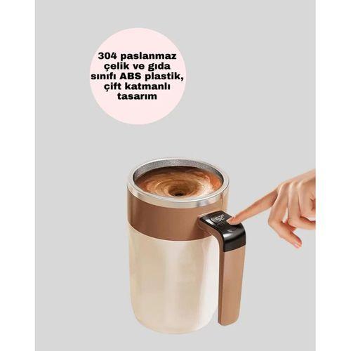 Paslanmaz Çelik Şarjlı Karıştırma Kupa – Otomatik Manyetik Blender Fincan