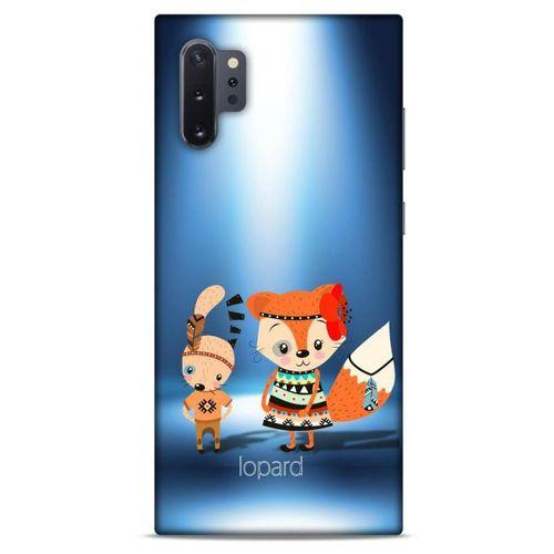 Samsung Galaxy Note 10 Plus Kılıf FunnyMaX (1) Kılıfı Mavi Beyaz
