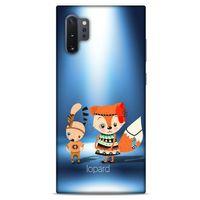 Samsung Galaxy Note 10 Plus Kılıf FunnyMaX (1) Kılıfı Mavi Beyaz