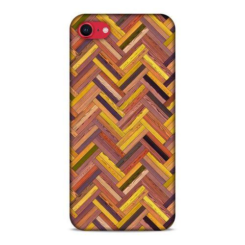 Lopard Apple iPhone SE 2020 Uyumlu Kılıf Wood'X (39) Liquid Crystal Kılıf Baskılı