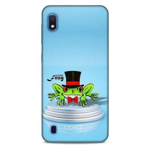 Samsung Galaxy A10 Kılıf FunnyMaX (7) Telefon Kılıfı Açık Mavi Kurbağa