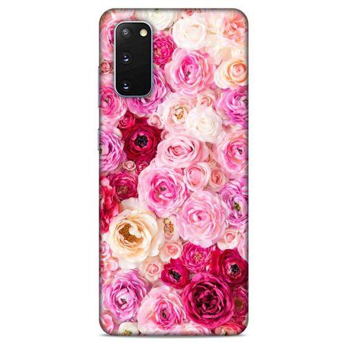 Lopard Samsung Galaxy S20 Uyumlu Kılıf Bahar (47) Crystal Flex Kılıf Güller