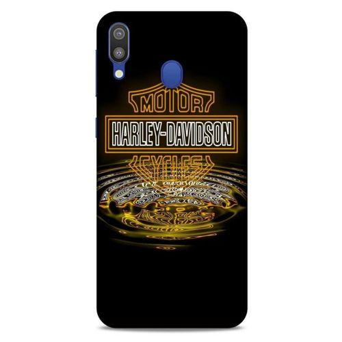 Samsung Galaxy M20 Uyumlu Kılıf Motorsiklet (35) Fit Design Kılıf Harley Davidson