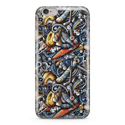 Apple iPhone 6 Plus - 6S Plus Kılıf Kayak Malzemeleri Arka Kapak Koruma Desenli Full Koruyucu