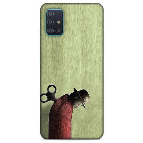 Samsung Galaxy A51 Kılıf Depresyon (48) Bumper Kılıf Kahve Yeşil