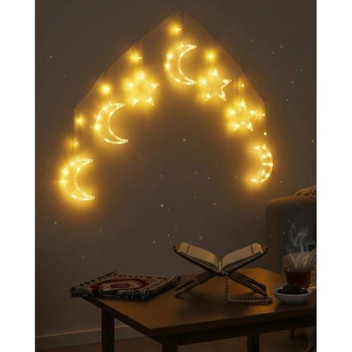 Ramazan Dekorasyon İçin Büyük Ay Yıldız Led Işık