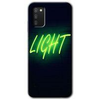 Potkal Hediye Fabrikası Samsung Galaxy A03s Kılıf HD Desen Baskılı Arka Kapak - Neon İnscription