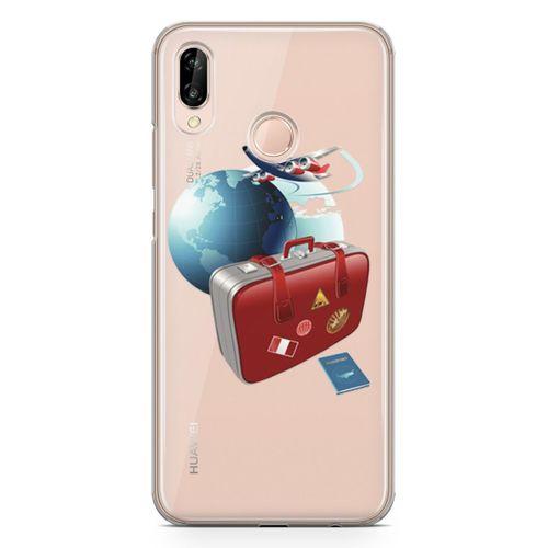 Huawei P20 Lite Kılıf Galaksi Rehberi Arka Kapak Koruma Desenli Full Koruyucu