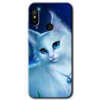 Mi Max 3 Kılıf HD Desen Baskılı Arka Kapak - Cat Glance + Kırılmaz Cam