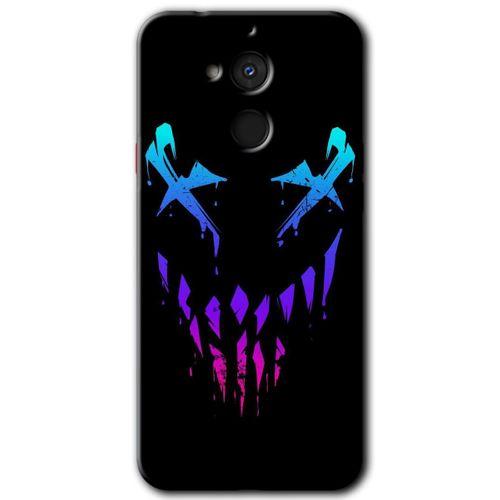 MRCİLETİSİM General Mobile GM 8 Kılıf HD Desen Baskılı Arka Kapak + Temperli Cam - Çığlık