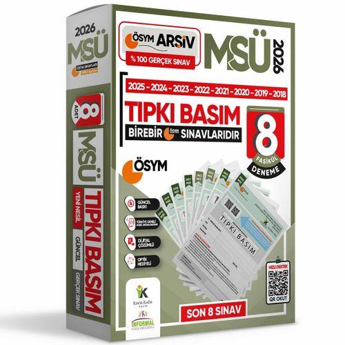 2026 MSÜ ÖSYM Çıkmış Soru Tıpkı Basım 8li Deneme Paketi Türkiye Geneli Video ve Dijital Çözümlü