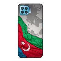 Oppo Reno 4 Lite Uyumlu Kılıf Azarbaijan (16) Kalın Kılıf Harita Bayrak