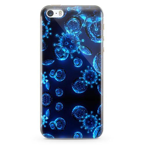 Apple iPhone 5s Kılıf Viral Enfeksiyon Arka Kapak Koruma Desenli Full Koruyucu