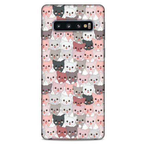 Lopard Samsung Galaxy S10 Uyumlu Kılıf Kediler (31) TPU Kılıf Minikler