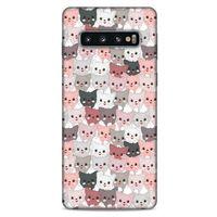 Lopard Samsung Galaxy S10 Uyumlu Kılıf Kediler (31) TPU Kılıf Minikler