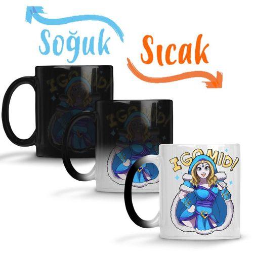 Dota 2 World Of Warcraft Crystal Maiden Sihirli Kupa Bardak Porselen