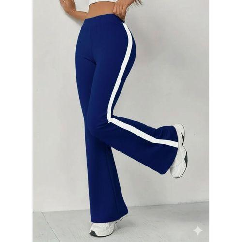 Kadın Yüksek Bel İspanyol Paçalı Yanlardan şerit Detaylı Dalgıç Tayt Pantolon