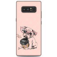 Animax Pugs COFEE Samsung Galaxy Note 8 Kılıf Desenli Silikon