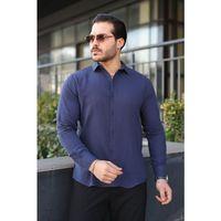 Erkek Uzun Kollu Müslin Kumaş Gömlek