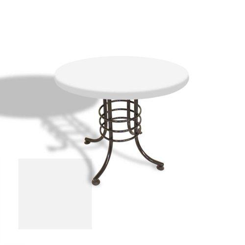 Dockers Buket Mega Laminat Yuvarlak Mutfak Masası Q110 - Beyaz