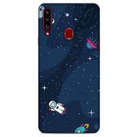 Samsung Galaxy A20s Uyumlu Kılıf Mavi Delisi (23) Ultra Koruma Kılıfı Nasa