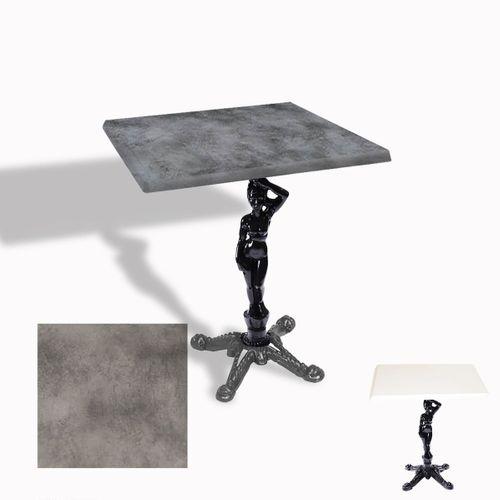 Dockers Çipa 1003 Döküm Ayak Kare Masa 80x80 cm - (Werzalit, Wermodin ve Allzalit Tabla) - Copperfield