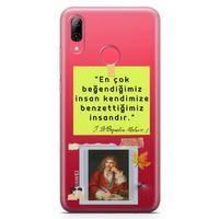 Huawei Y7 Prime 2019 Kılıf Caps Moliere Arka Kapak Koruma Desenli Full Koruyucu