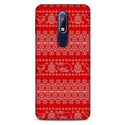 Kazak (9) Desenli Silikon Kapak Nokia 7.1 Kılıf