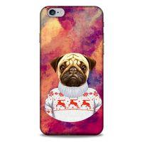 Apple Iphone 6S Plus Kılıf Köpek Kıyafetleri (6) Silikon Kılıf Pug Kazak