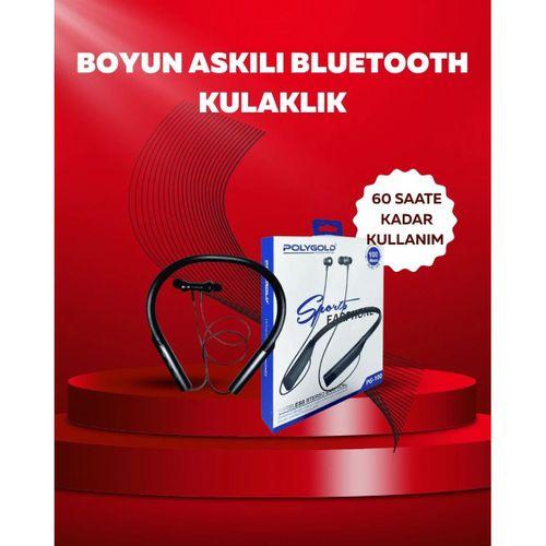 Polygold Pg-100 Bluetooth 5.0 Boyun Bantlı Kulaklık – 50 Saat Konuşma Süresi, Type-c Şarj