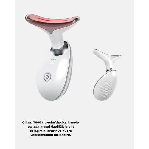 Ems Mikro Akım Yüz Ve Boyun Sıkılaştırıcı Cihaz 7000 Vpm Titreşim Isı Terapili