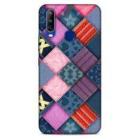 General Mobile GM 10 Kılıf Patchwork (39) Liquid Crystal Kılıf Şeker Pembe Bordo