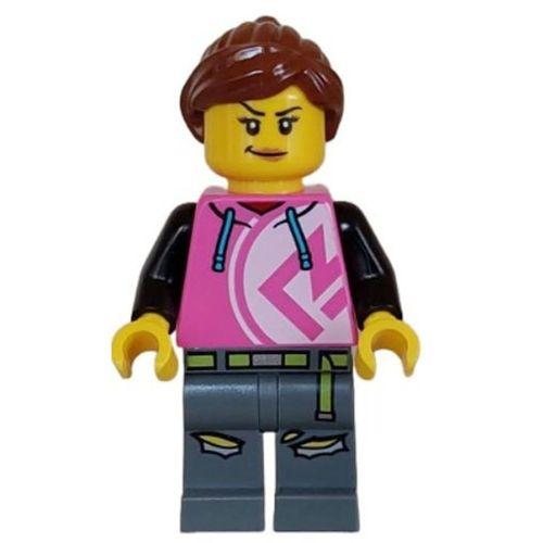 Lego Minifigür Kick Scooter Driver Female cty1626