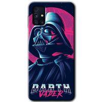 MRCİLETİSİM Samsung Galaxy M31s Kılıf Baskılı Kapak - Darth Vader +Tam Ekran Koruyucu