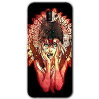 Samsung Galaxy J6 Plus HD Baskılı Kılıf + 9D Tam Ekran Koruyucu - Kurt Kız