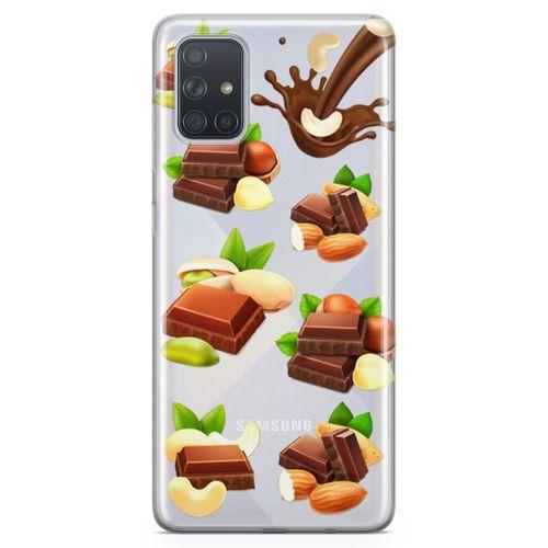 Samsung Galaxy A71 Kılıf Çikolata Çeşitleri Arka Kapak Koruma Desenli Full Koruyucu