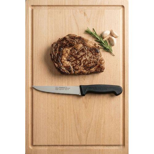 Lazerli Tırtıklı Sürmene Sebze Meyve Biftek Steak Mutfak Bıçağı 24 Cm Lazer Bileme Sürbisa 61005-LZ