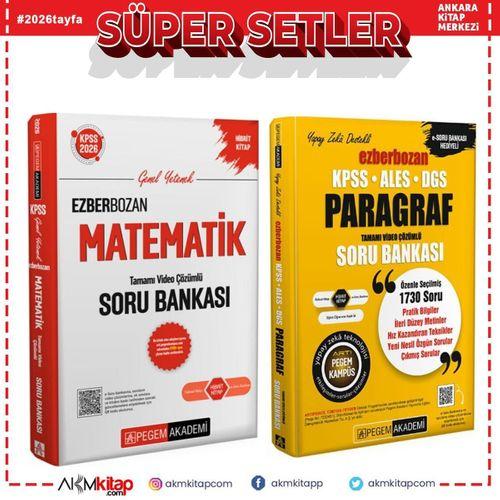 Pegem 2026 KPSS Ezberbozan Matematik ve Paragraf Soru Bankası Seti 2 Kitap
