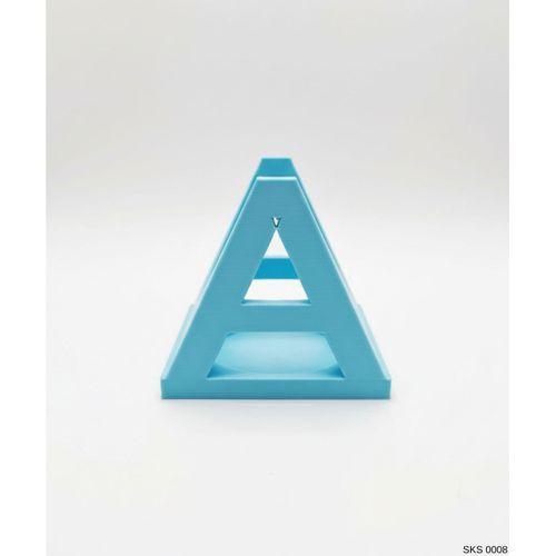 Mavi A Harf Seklinde Mini Dekoratif Saksi Ismine Ozel Bas Harf Tasarim 75 Cm Masa Ustu Ofis Dekoru