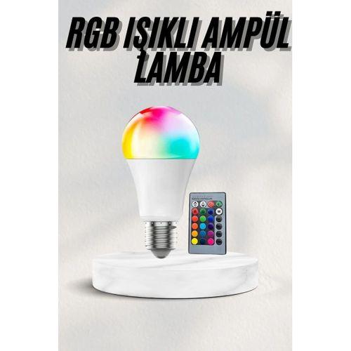 Akıllı Rgb Led Ampul Led Uzaktan Kumandalı Renk Değiştiren Ampul
