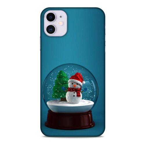 Apple Iphone 11 Kılıf Snowix (12) Koruyucu Silikon Yeşil Beyaz