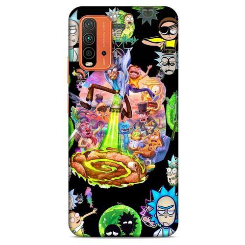 Xiaomi Redmi 9T Uyumlu Kılıf Rick And Morty (39) Liquid Crystal Kılıf Shadow Council
