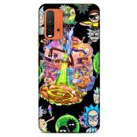 Xiaomi Redmi 9T Uyumlu Kılıf Rick And Morty (39) Liquid Crystal Kılıf Shadow Council