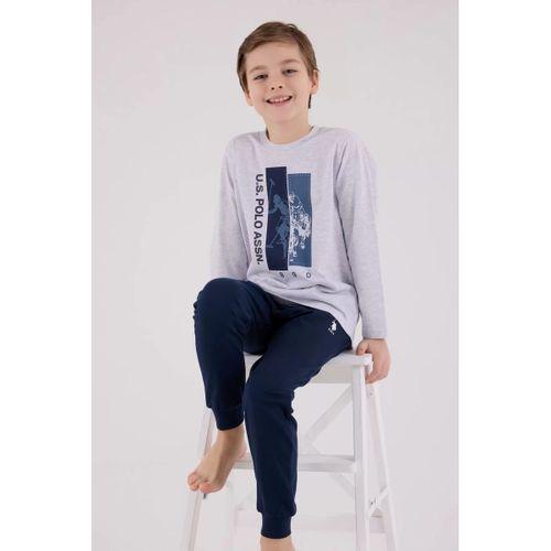 U.s. Polo Assn  Uzun Kol Pijama Takım Us2206-4 Karmelanj