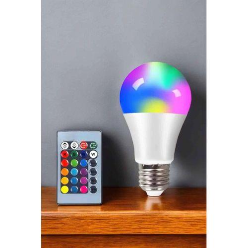 Renk Değiştirebilen Rgb Işıklı Led Ampul A+enerji 15 Watt Led Işık