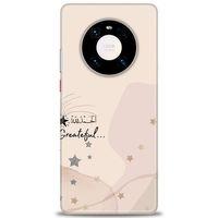 Huawei Mate 40 Pro Kılıf HD Baskılı Kılıf - Greateful + Tam Ekran Koruyucu