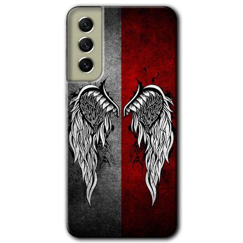 Samsung Galaxy S21 FE Kılıf Baskılı Kapak - Lucifer +Tam Ekran Koruyucu