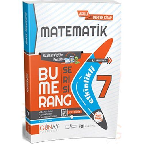 7. Sınıf Matematik Etkinlikli Bumerang Serisi Günay Yayınları